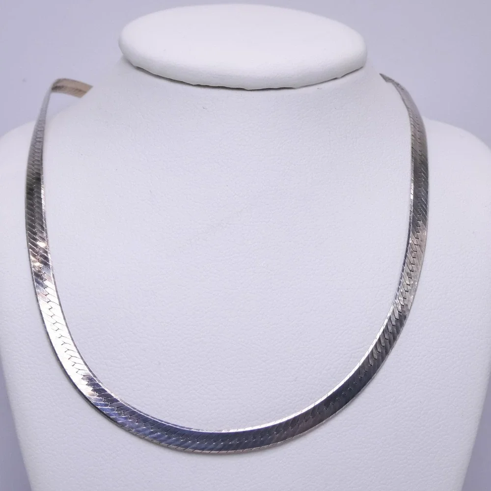 FMC Italy Sterling Silver 925 Herringbone 4mm Wide 30